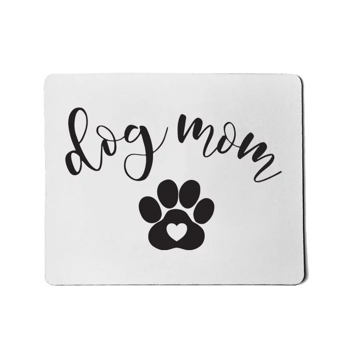 Womens Dog Mom Gifts For Women Graphic Tee Cute Puppy Paw Print Mousepad