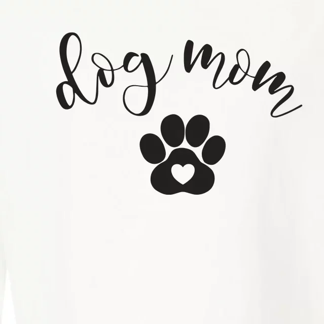 Womens Dog Mom Gifts For Women Graphic Tee Cute Puppy Paw Print Cropped Pullover Crew