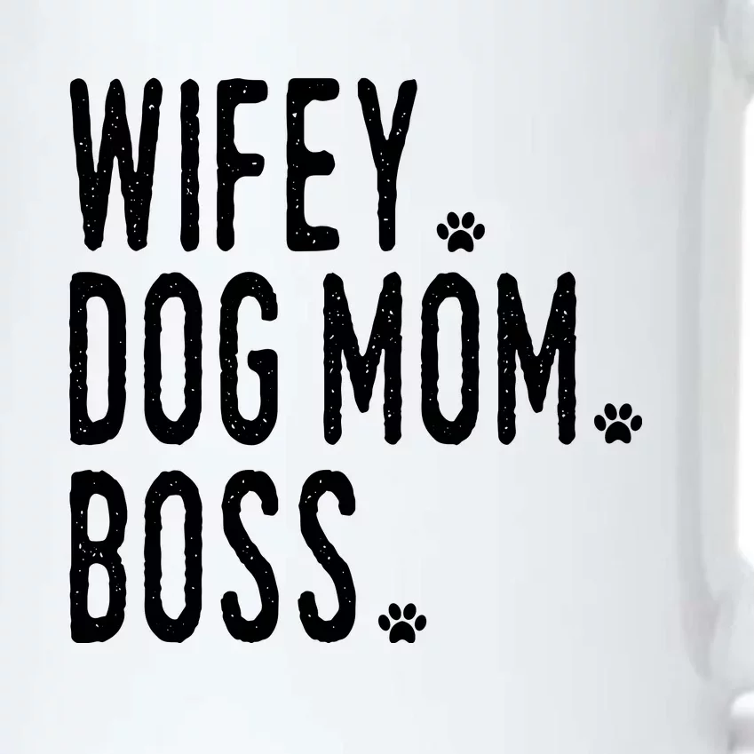 Wifey, Dog Mom, Boss Sweatshirt Black Color Changing Mug