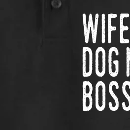 Wifey, Dog Mom, Boss Sweatshirt Dry Zone Grid Performance Polo