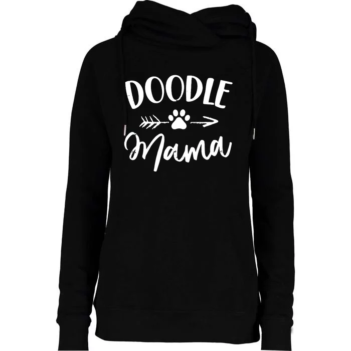 Womens Doodle Mama GoldenDoodle Labradoodle Lover Pet Owner Dog Mom Womens Funnel Neck Pullover Hood