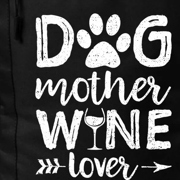 Wo Dog Mother Wine Lover Dog Mom Wine Mother's Day V-Neck Daily Commute Backpack