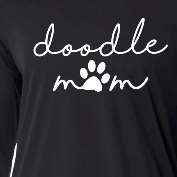 Wo Doodle Mom Labradoodle Bernedoodle Goldendoodle Mama Wo Cooling Performance Long Sleeve Crew