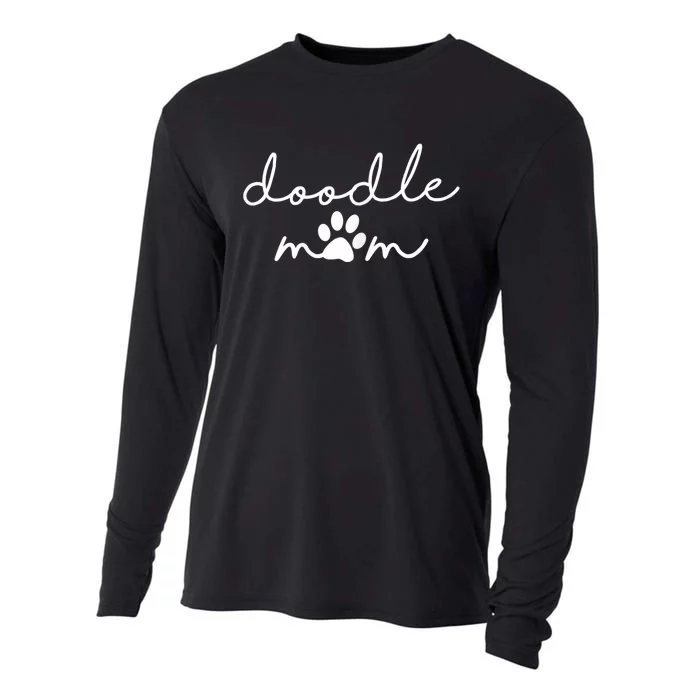 Wo Doodle Mom Labradoodle Bernedoodle Goldendoodle Mama Wo Cooling Performance Long Sleeve Crew