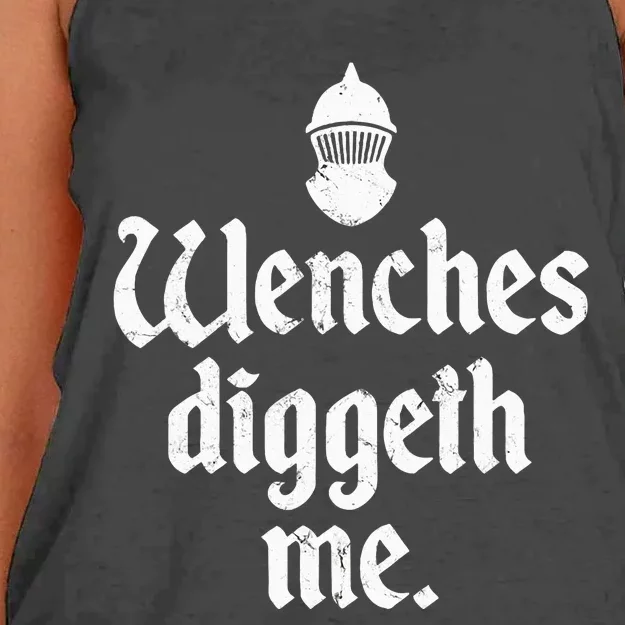 Wenches Diggeth Me Renaissance Fair Vikings Ren Faire Women's Knotted Racerback Tank