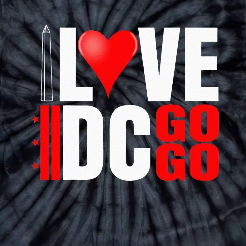 Washington DC Nations Capitol I Love Go Go Music Tie-Dye T-Shirt