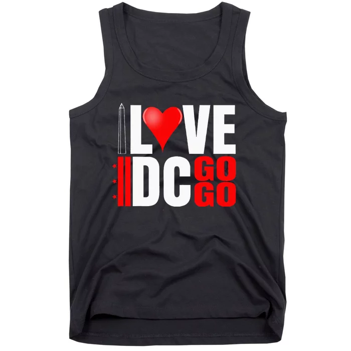 Washington DC Nations Capitol I Love Go Go Music Tank Top