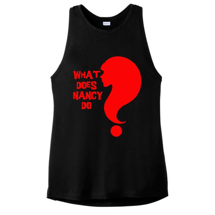 What Does Nancy Do Ladies Tri-Blend Wicking Tank