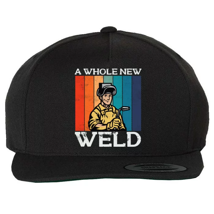 Welder Dad National Welding Month Weld Equipt Welding Gift Wool Snapback Cap