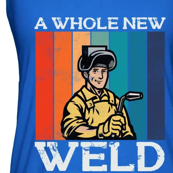 Welder Dad National Welding Month Weld Equipt Welding Gift Ladies Essential Flowy Tank