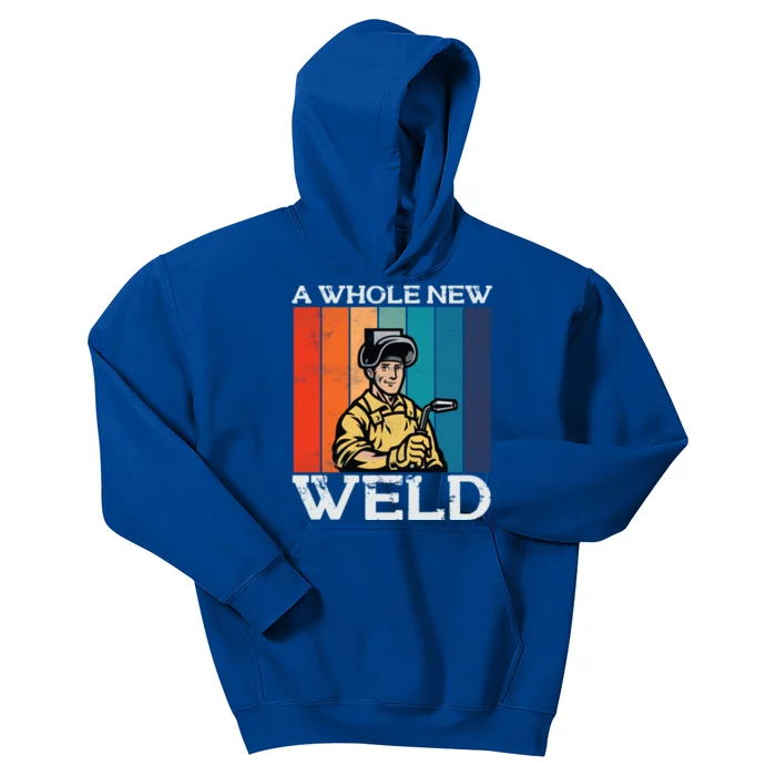 Welder Dad National Welding Month Weld Equipt Welding Gift Kids Hoodie