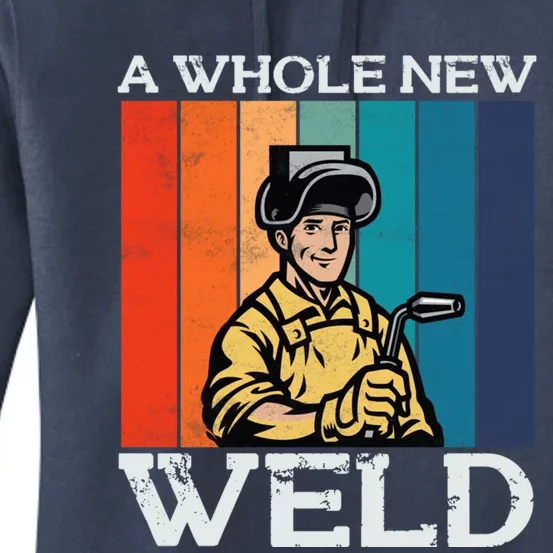 Welder Dad National Welding Month Weld Equipt Welding Gift Women's Pullover Hoodie