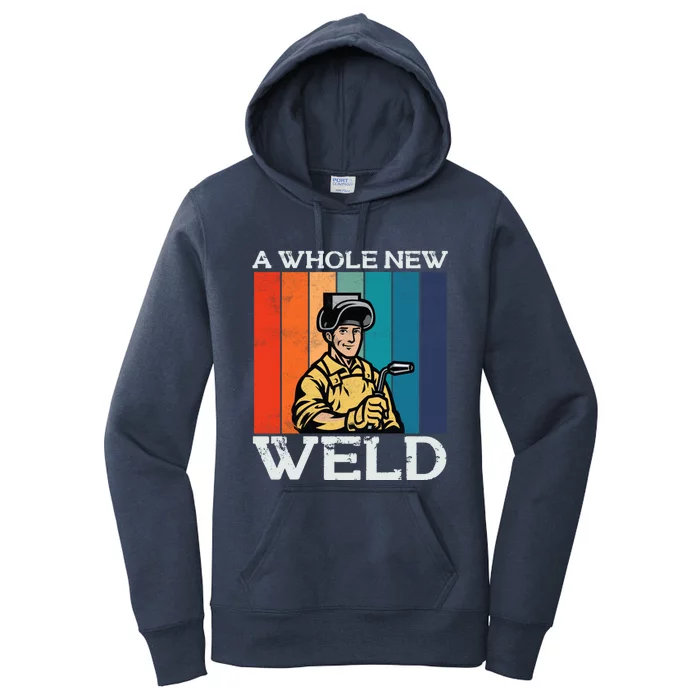 Welder Dad National Welding Month Weld Equipt Welding Gift Women's Pullover Hoodie