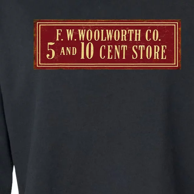 Woolworth Defunct Old Store Cropped Pullover Crew