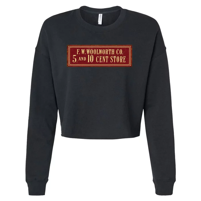 Woolworth Defunct Old Store Cropped Pullover Crew