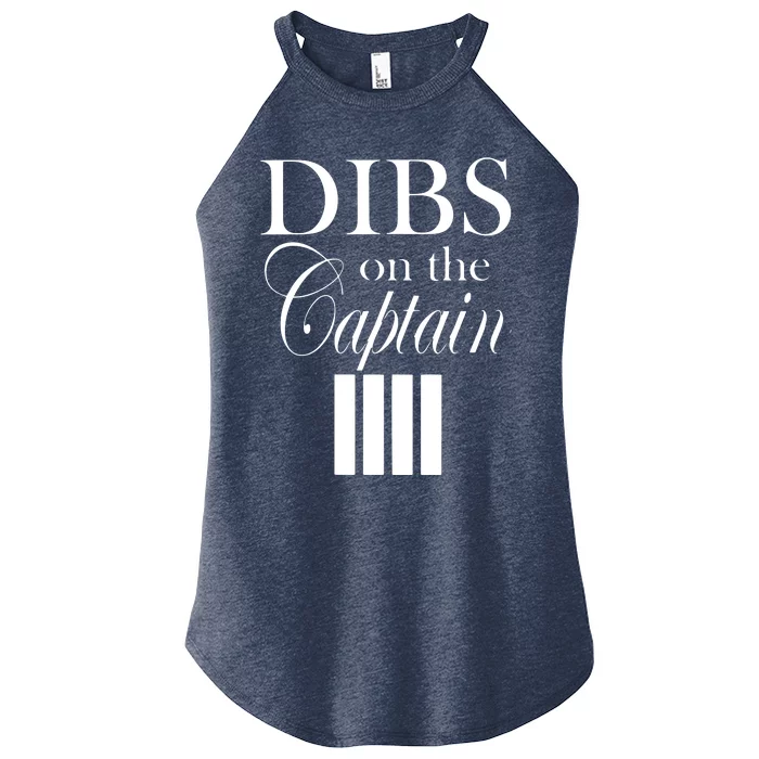 Women Dibs On The Captain Women’s Perfect Tri Rocker Tank