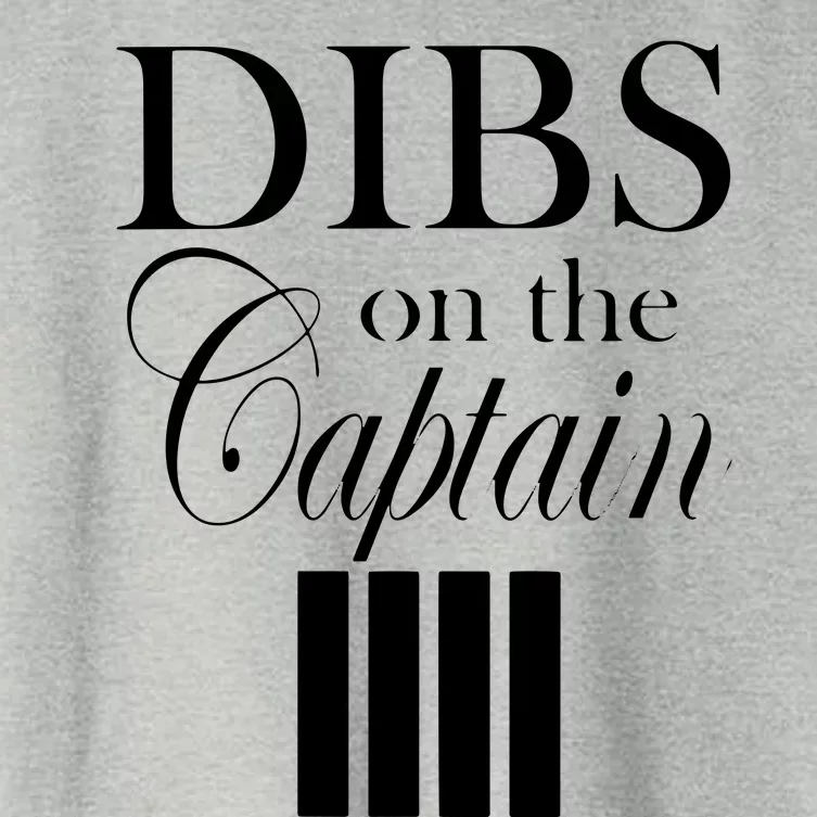 Women Dibs On The Captain Women's Crop Top Tee