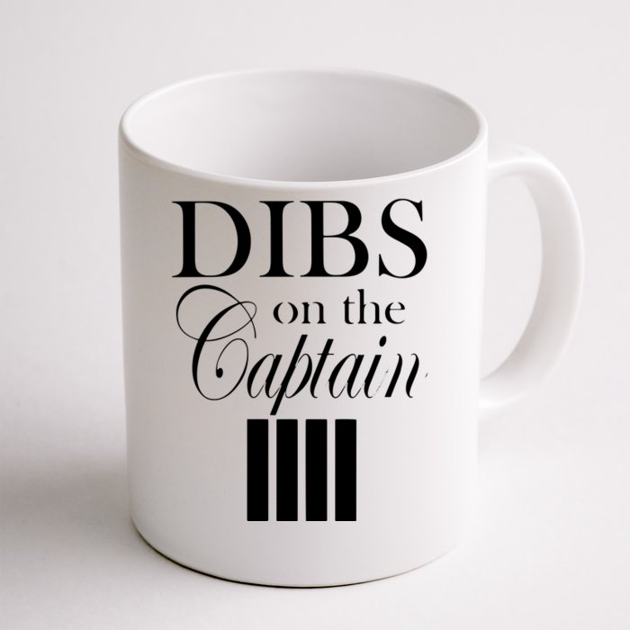 Women Dibs On The Captain Front & Back Coffee Mug