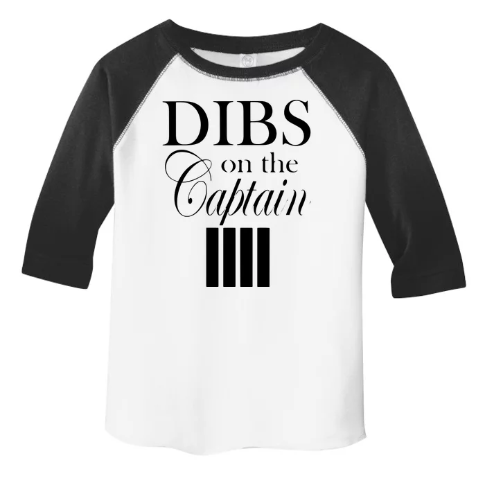 Women Dibs On The Captain Toddler Fine Jersey T-Shirt