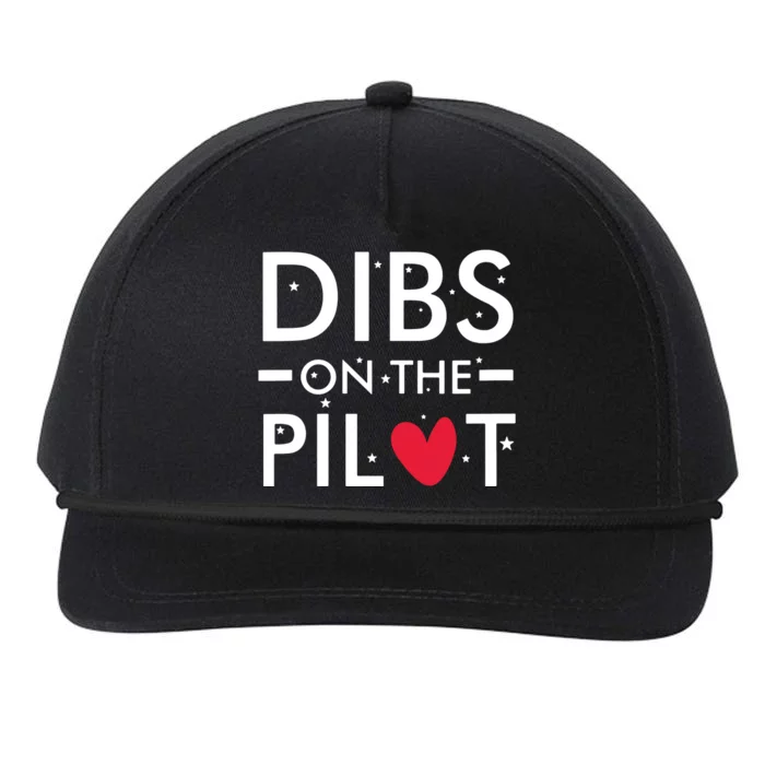 Womens Dibs On The Pilot Snapback Five-Panel Rope Hat