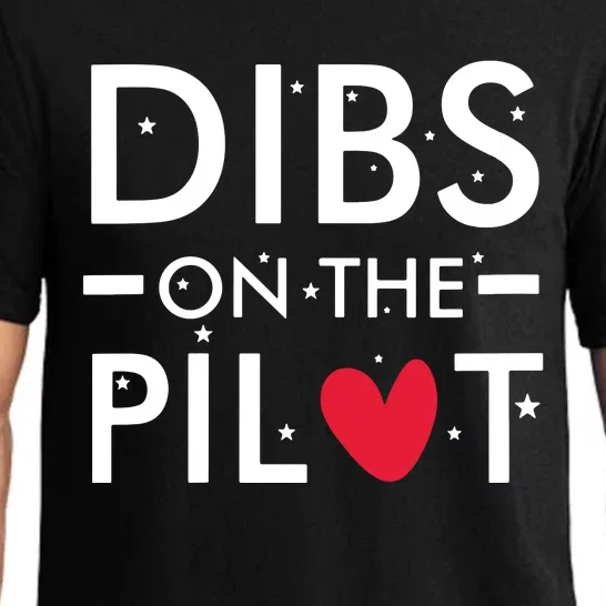 Womens Dibs On The Pilot Pajama Set