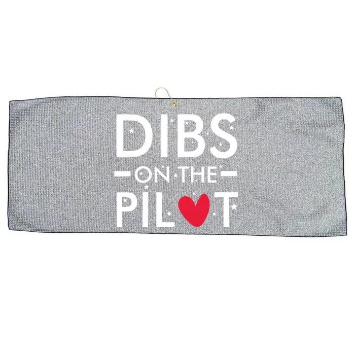 Womens Dibs On The Pilot Large Microfiber Waffle Golf Towel