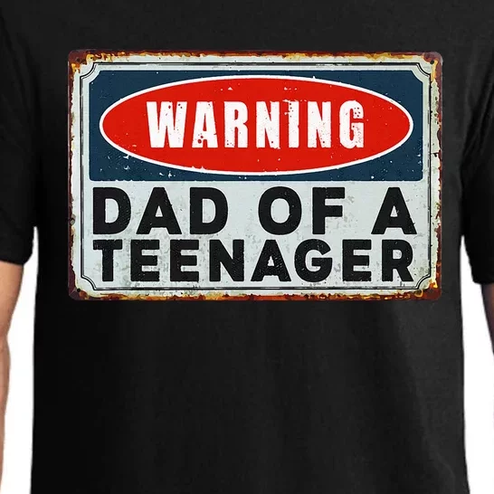 Warning Dad Of A Nager Funny 13 Years Old Nage Humor Pajama Set