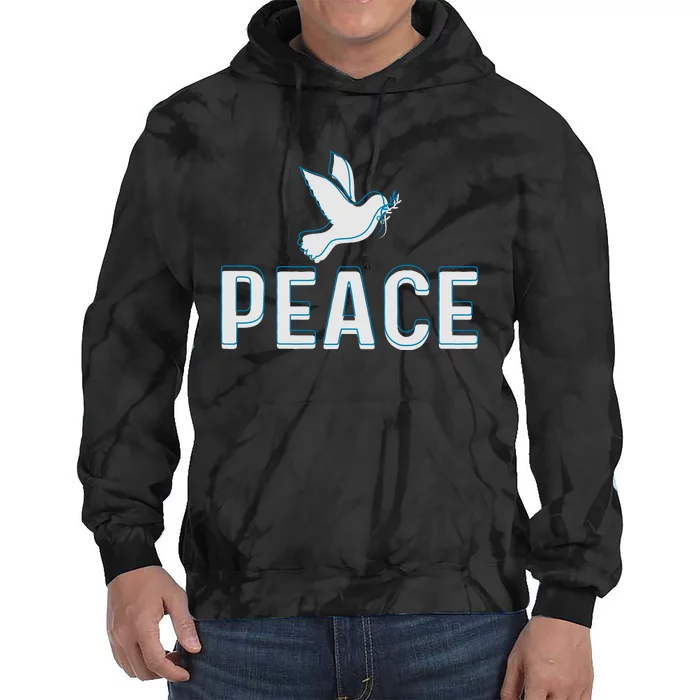 World Day Of Peace Graphic Tie Dye Hoodie