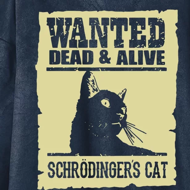 Wanted Dead Or Alive SchrodingerS Cat Hooded Wearable Blanket