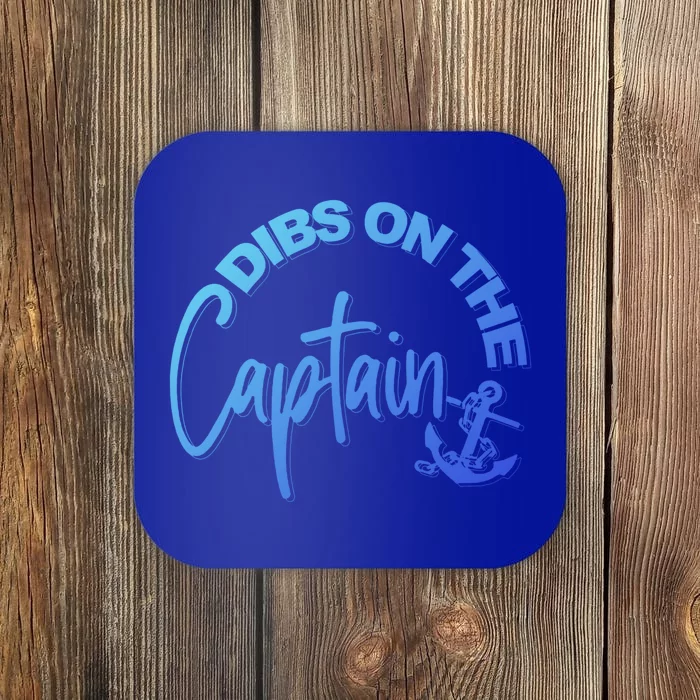 Wife Dibs On The Captain Gift Coaster