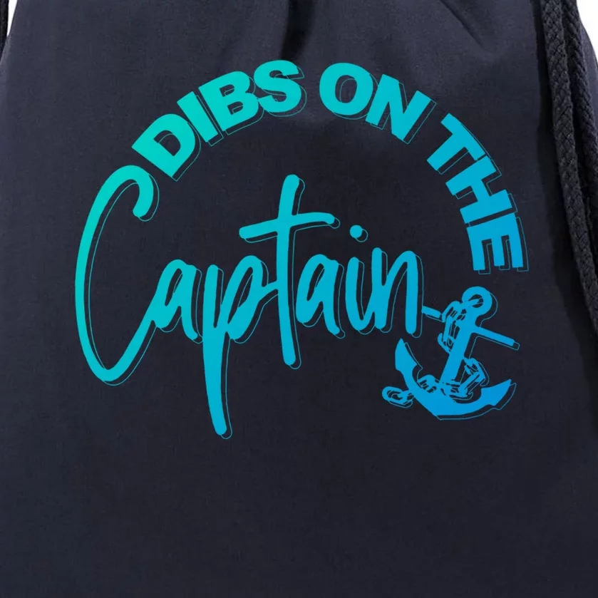 Wife Dibs On The Captain Gift Drawstring Bag