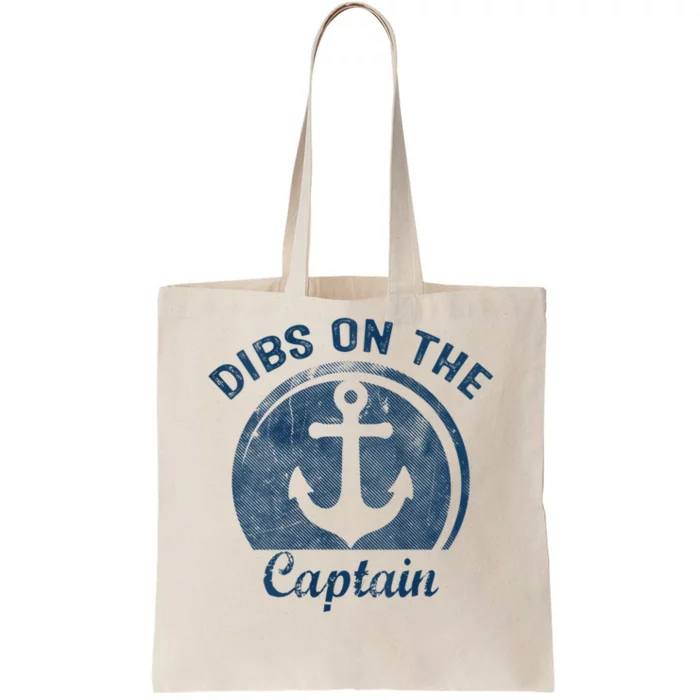 Womens Dibs On The Captain Funny Boating Captain Wife Tote Bag