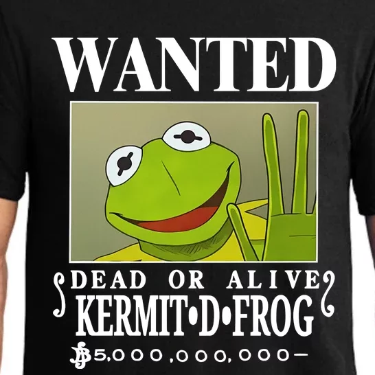 Wanted Dead Or Alive Kermit D. Frog Pajama Set