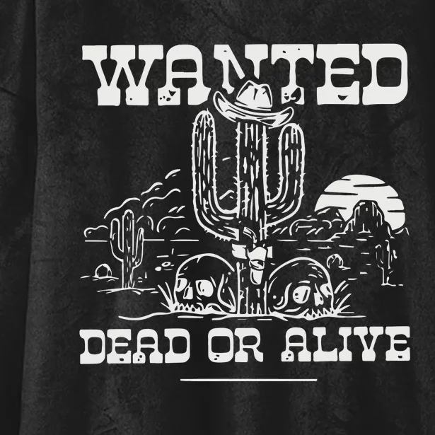 Wanted Dead Or Alive Hooded Wearable Blanket