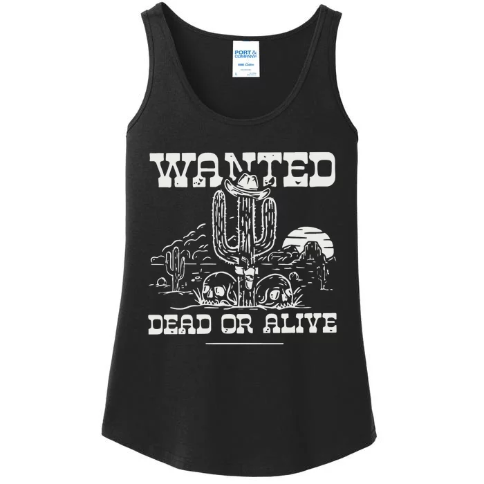 Wanted Dead Or Alive Ladies Essential Tank