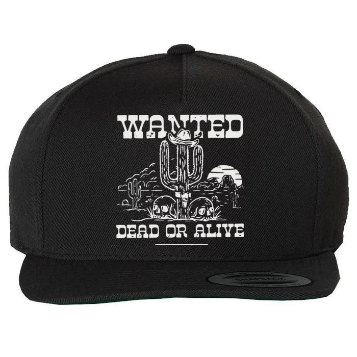 Wanted Dead Or Alive Wool Snapback Cap