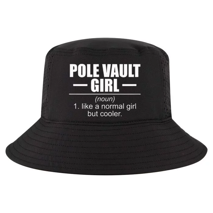 Womens Definition Pole Vault Girl Athlete High Jump Gift Vaulting Cool Comfort Performance Bucket Hat