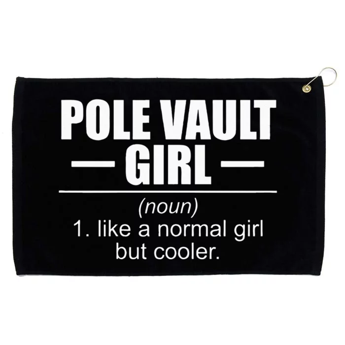 Womens Definition Pole Vault Girl Athlete High Jump Gift Vaulting Grommeted Golf Towel