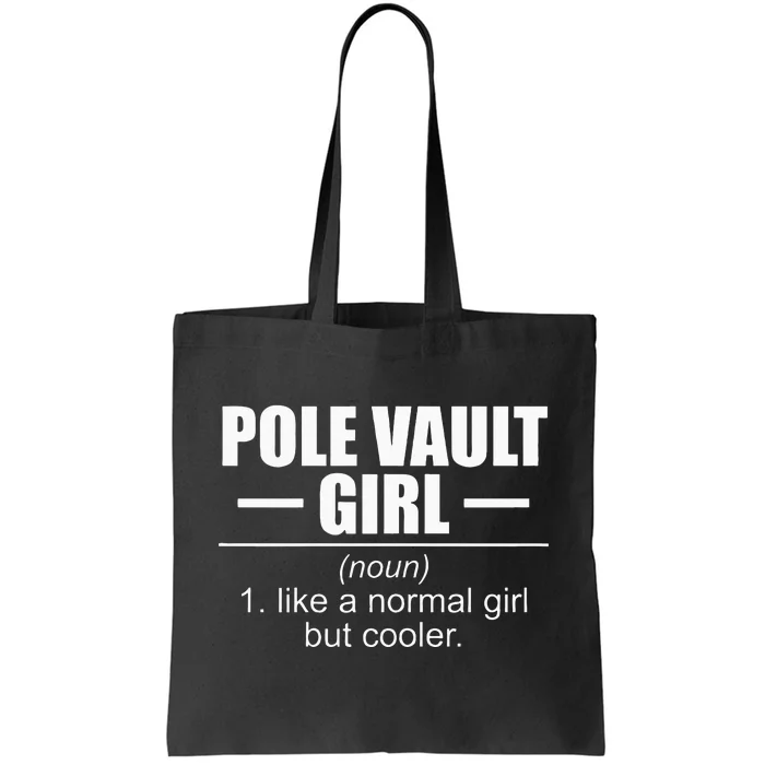 Womens Definition Pole Vault Girl Athlete High Jump Gift Vaulting Tote Bag