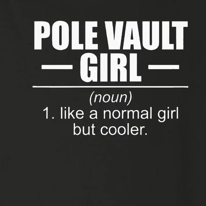 Womens Definition Pole Vault Girl Athlete High Jump Gift Vaulting Toddler Long Sleeve Shirt