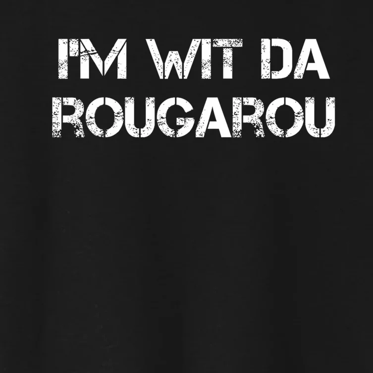 Wit Da Rougarou Funny Cajun Swamp Monster Women's Crop Top Tee