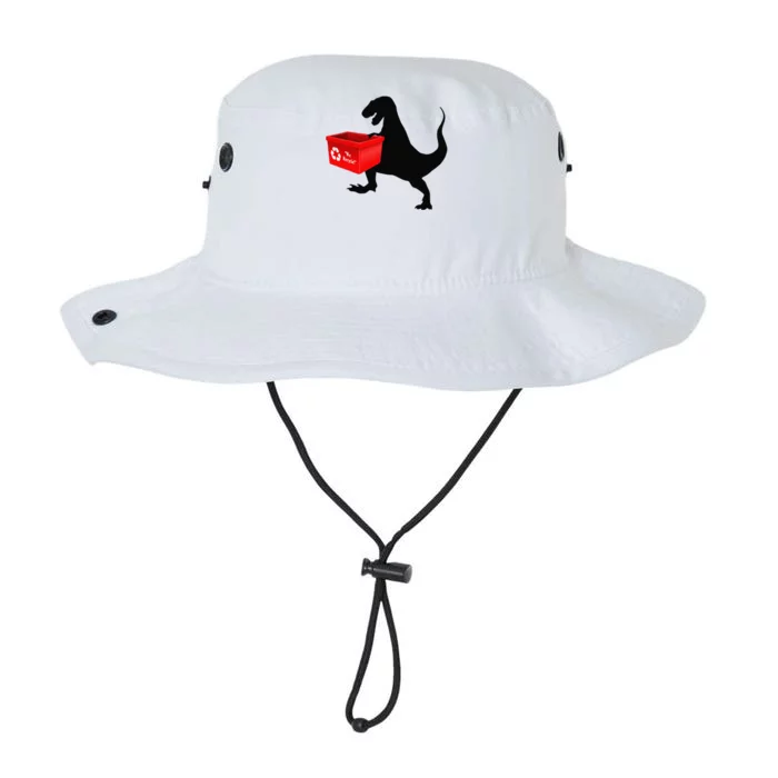 Womens Dinosaur Recycling Funny Earth Day Legacy Cool Fit Booney Bucket Hat