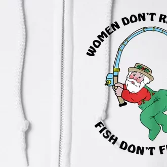 Women Dont Respect Me Fish Dont Fear Me Full Zip Hoodie