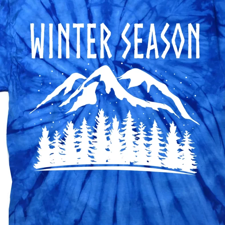 Winter Days Snowflakes Landscape Nature Funny Gift Tie-Dye T-Shirt