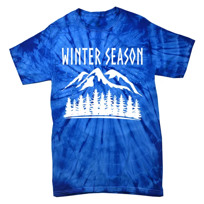 Winter Days Snowflakes Landscape Nature Funny Gift Tie-Dye T-Shirt