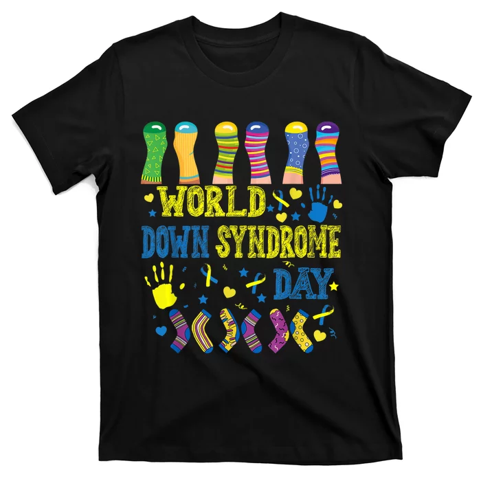 World Down Syndrome Day Awareness Socks 21 March Boy Girl T-Shirt