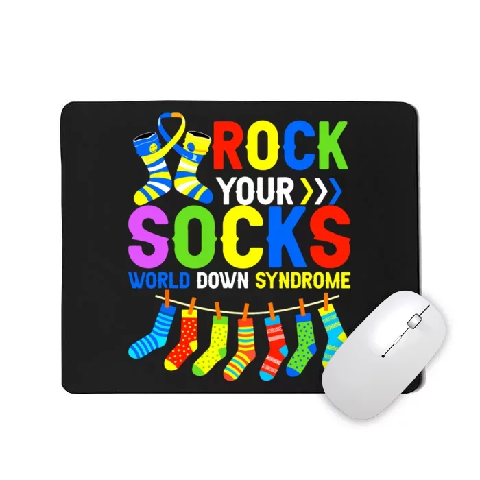 World Down Syndrome Day Awareness Rock Your Socks Mousepad