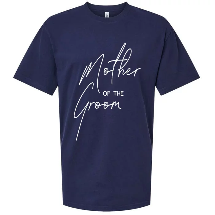 Wedding Day Shower For Mom Groom Party Mother Of The Groom Sueded Cloud Jersey T-Shirt