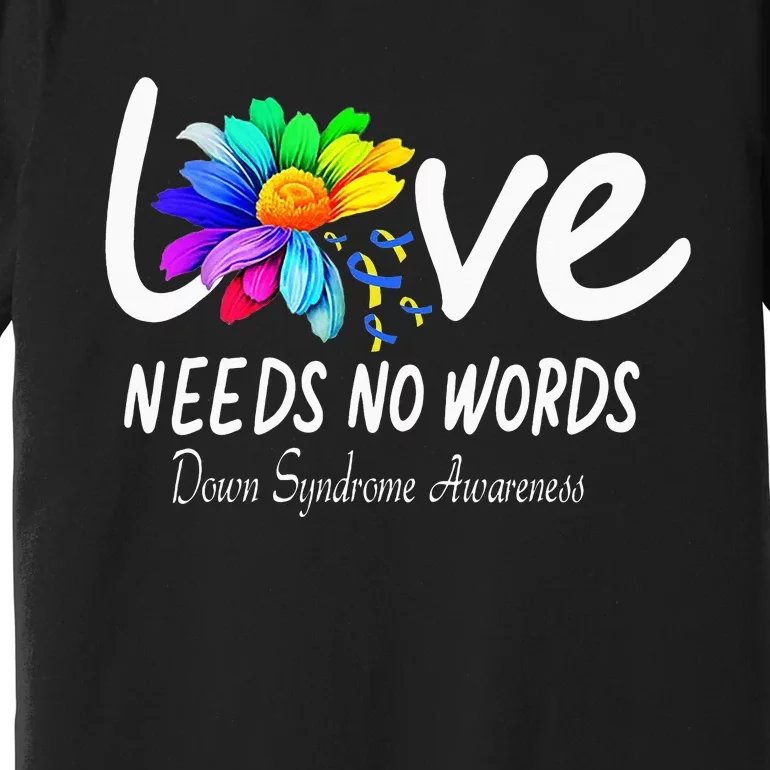 World Down Syndrome Day Rock Your Socks Awareness Premium T-Shirt