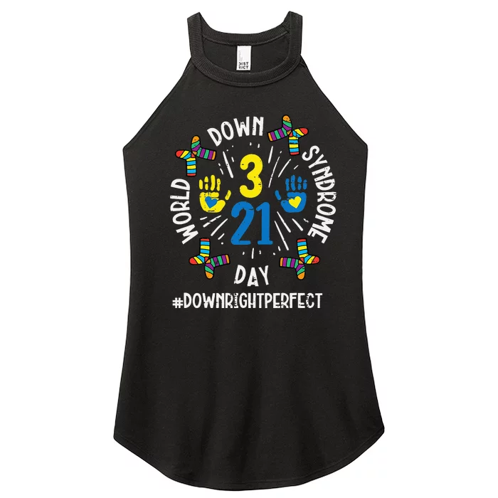 World Down Syndrome Day 321 Awareness Support Women’s Perfect Tri Rocker Tank